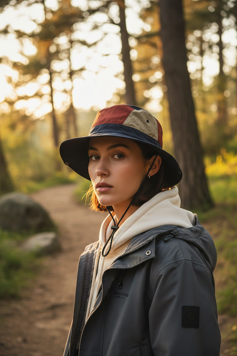Barnes Unisex Adjustable Bucket Hat with UV Protection