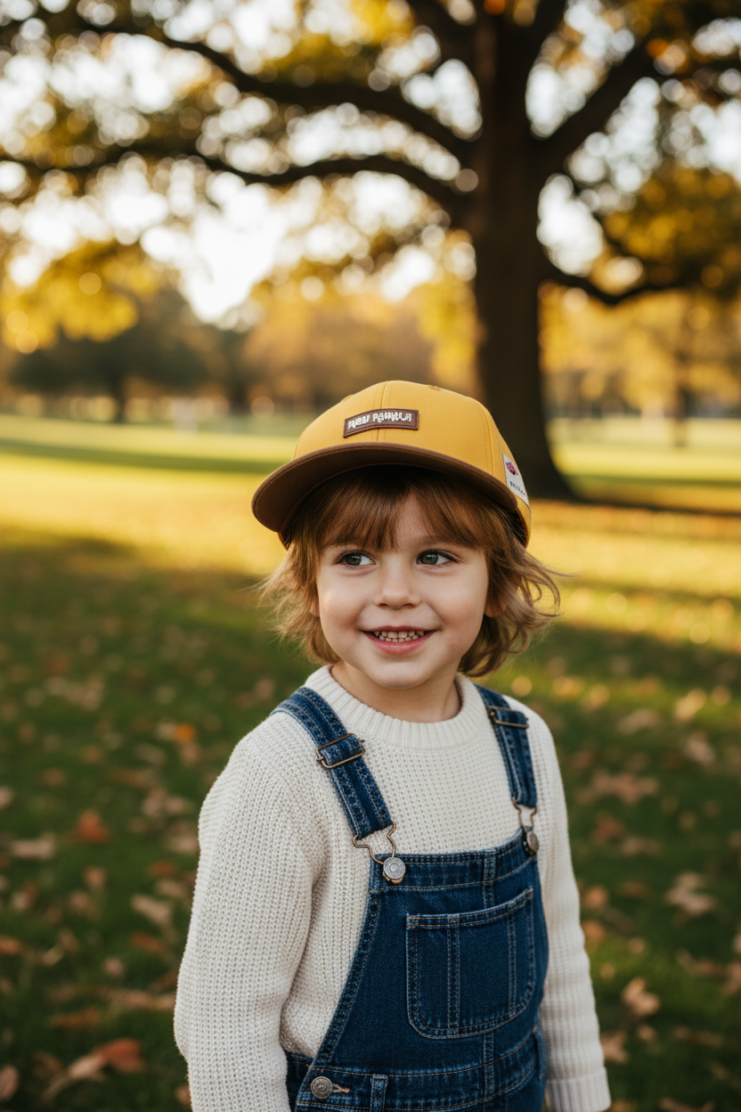Alvin Kids' Letter-Embroidered Cotton Baseball Cap | Sun Hat