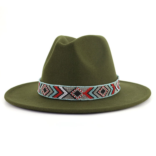 TheCapSpot - Blue Bead Jazz Hat