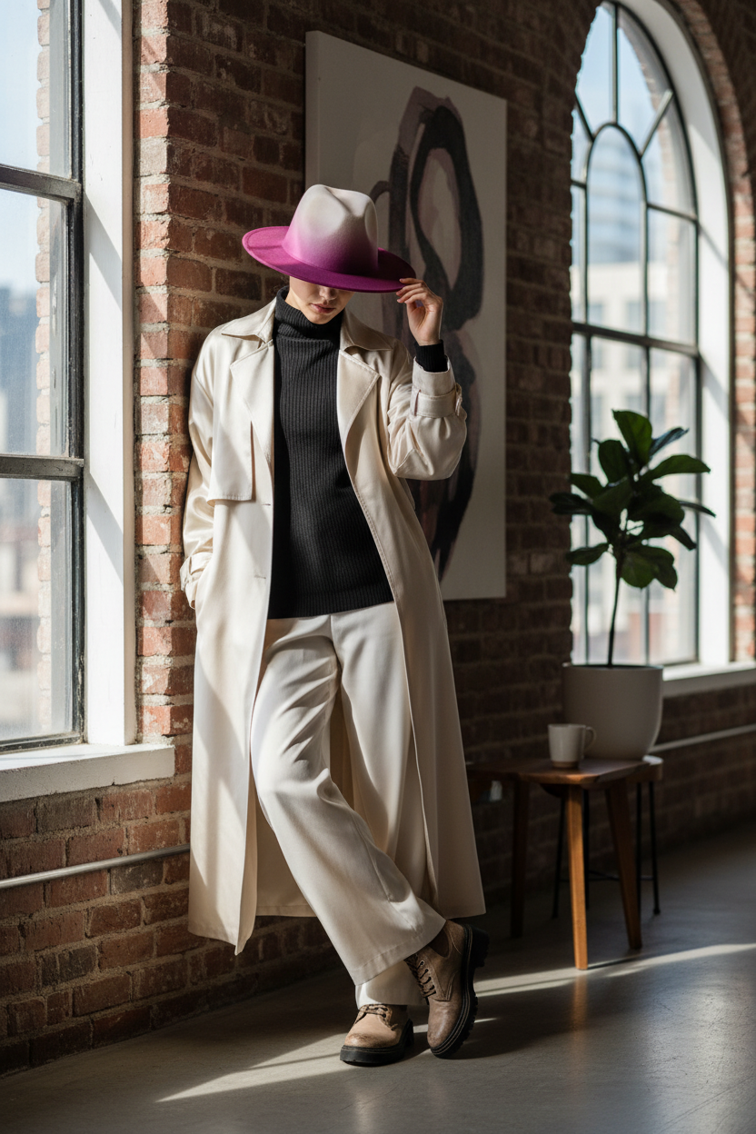 Jamison Gradient Conical Fedora Hat