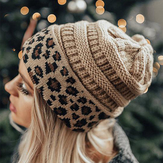 TheCapSpot - Leopard Print Stocking Cap