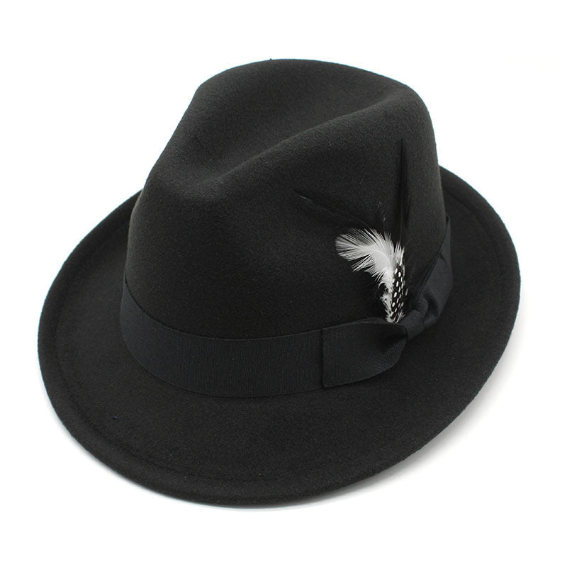 TheCapSpot - Billycock Feather Fur Felt Hat