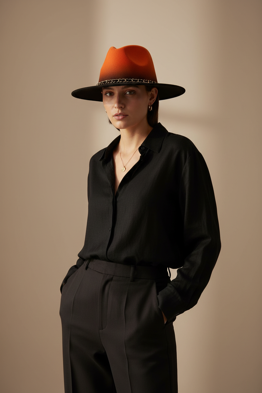 Carlsbad Wool Blend Winter Top Hat, 58cm