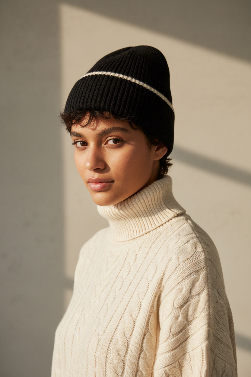 Barnes Knitted Faux Fur Winter Hat – Dome Crown