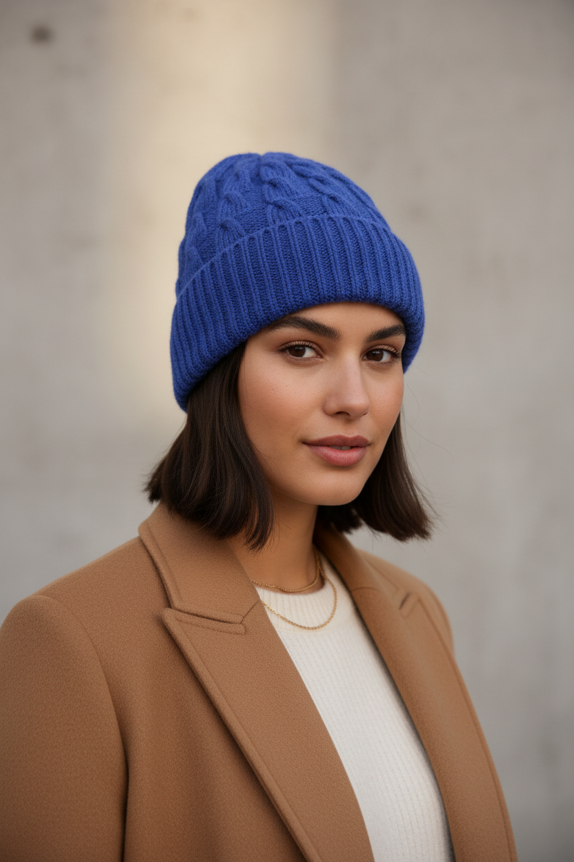 Tarver Solid Wool Beanie – Adult Unisex