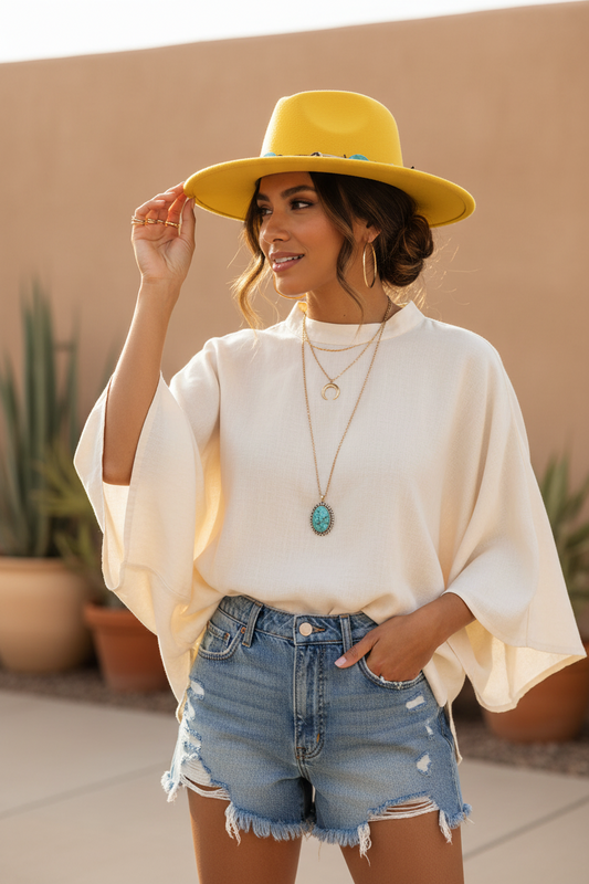 Lamont Cashmere Fedora with Decorative Band