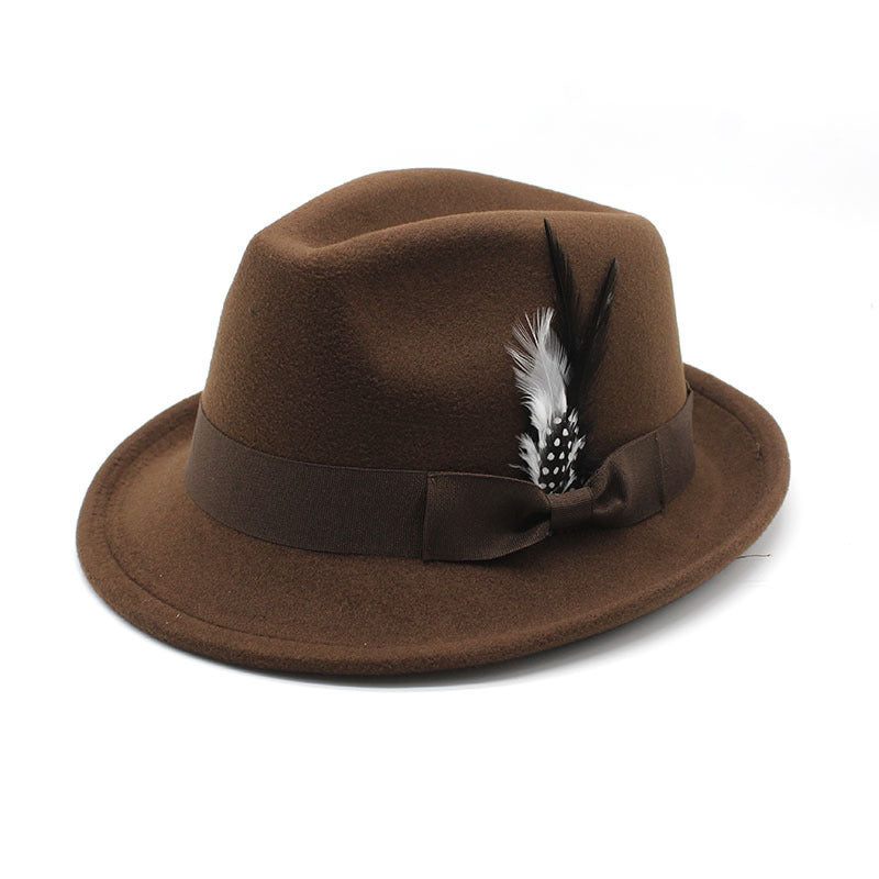 TheCapSpot - Billycock Feather Fur Felt Hat
