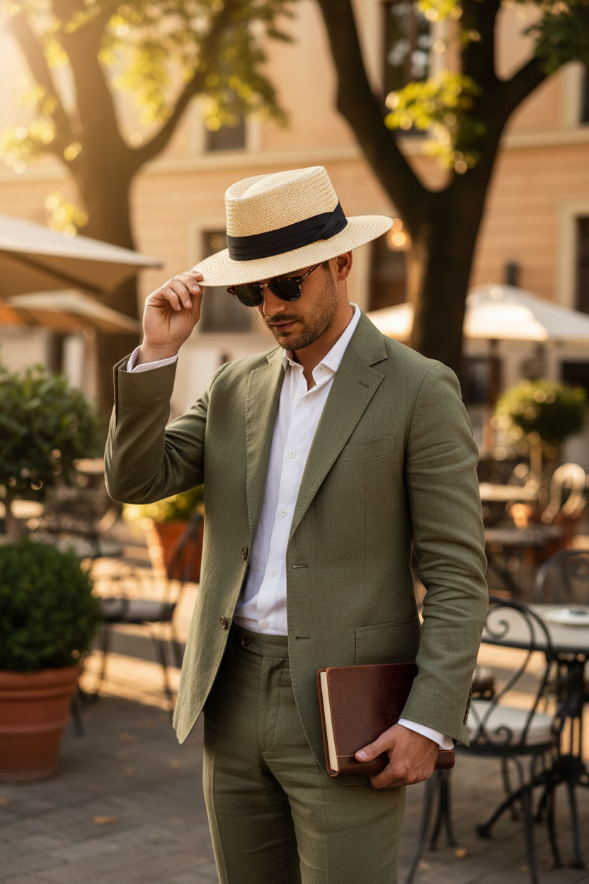 Denton Wide Brim Satin Straw Beach Hat – Medium