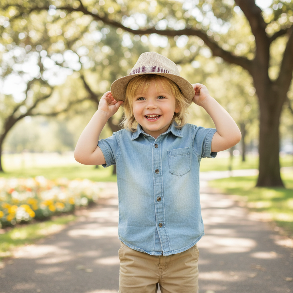 TheCapSpot - Denzel Children's performance jazz straw hat