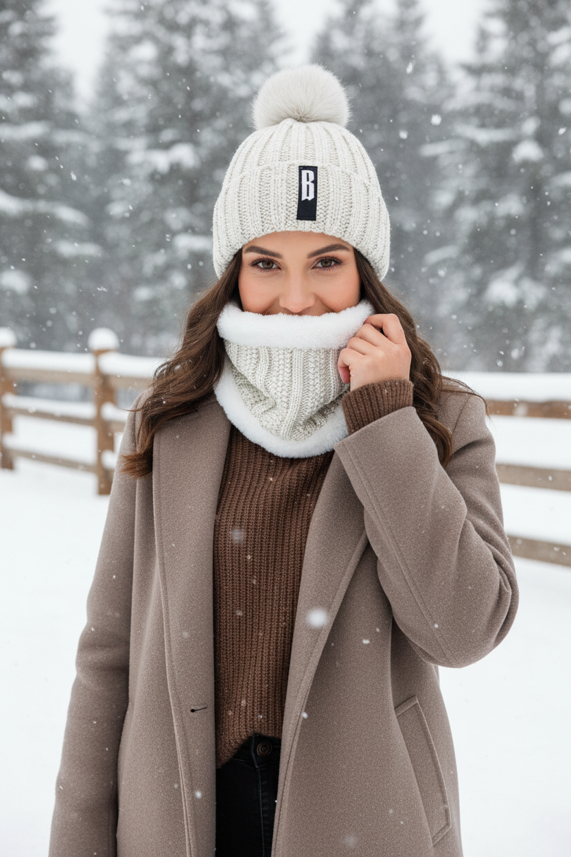 Morant two-Piece Winter Beanie and Scarf Set