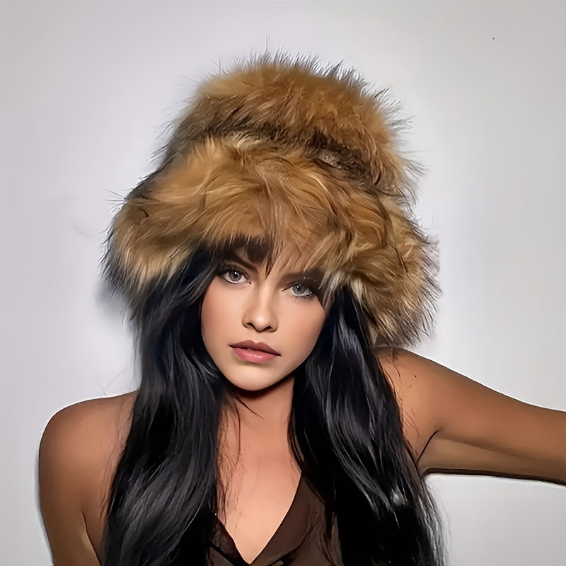 Carrington Faux Fur Plush Fisherman Hat