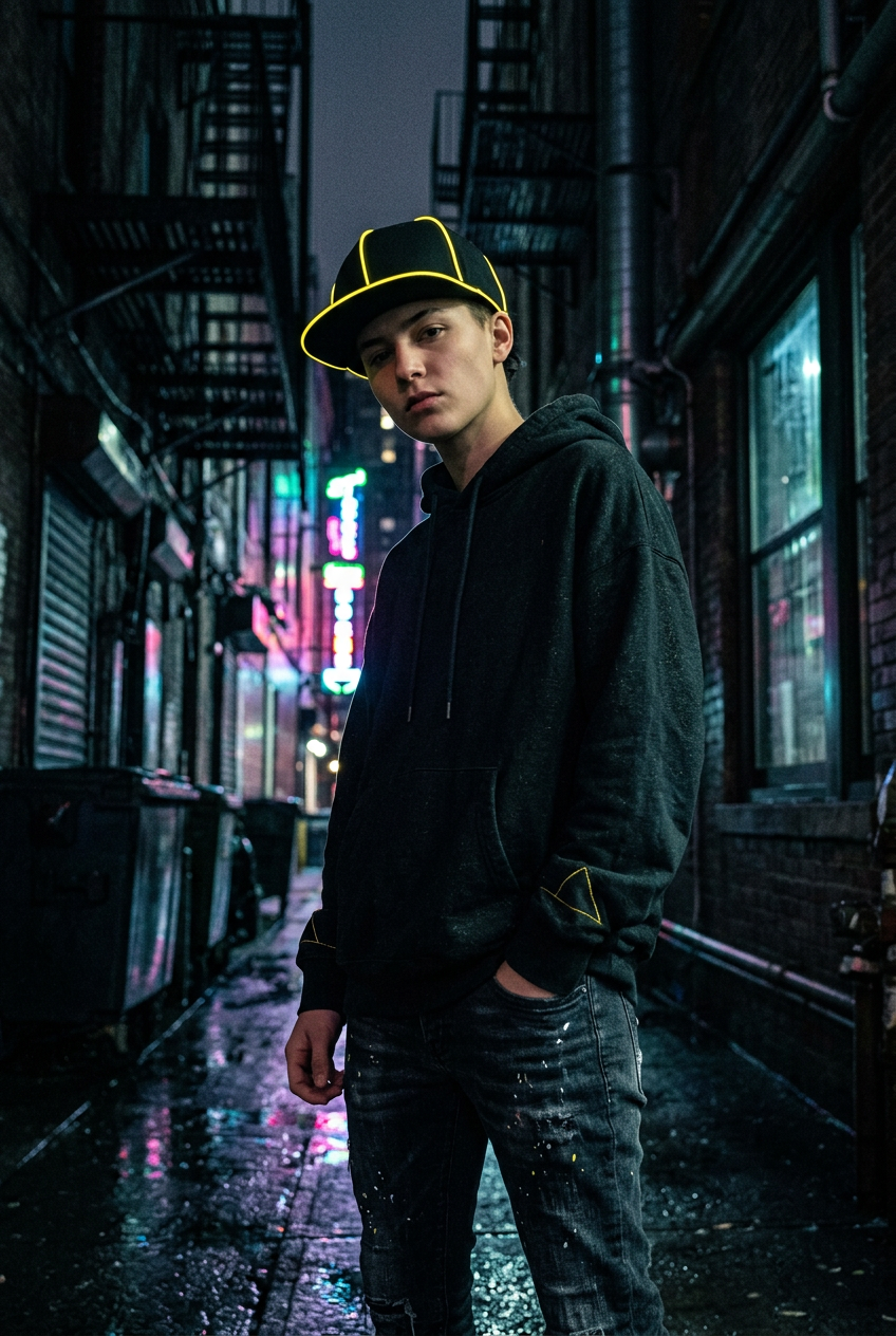 Elgin Luminous LED Baseball Cap – Adjustable Hip Hop Hat