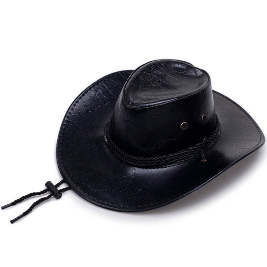 The CapSpot - Leather Straw Hat