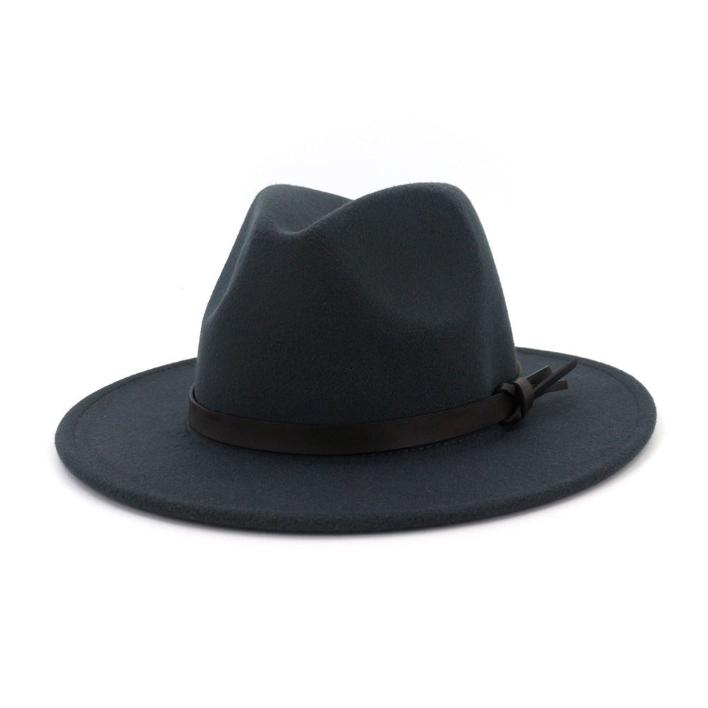 TheCapSpot - Braun Woolen Top Hat