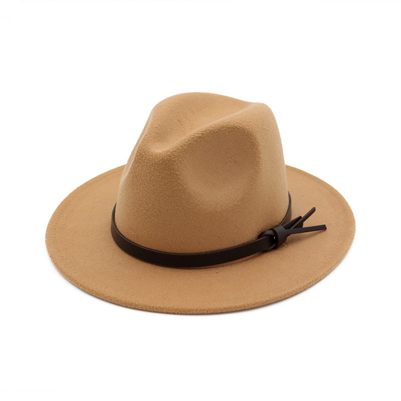 TheCapSpot - Braun Woolen Top Hat