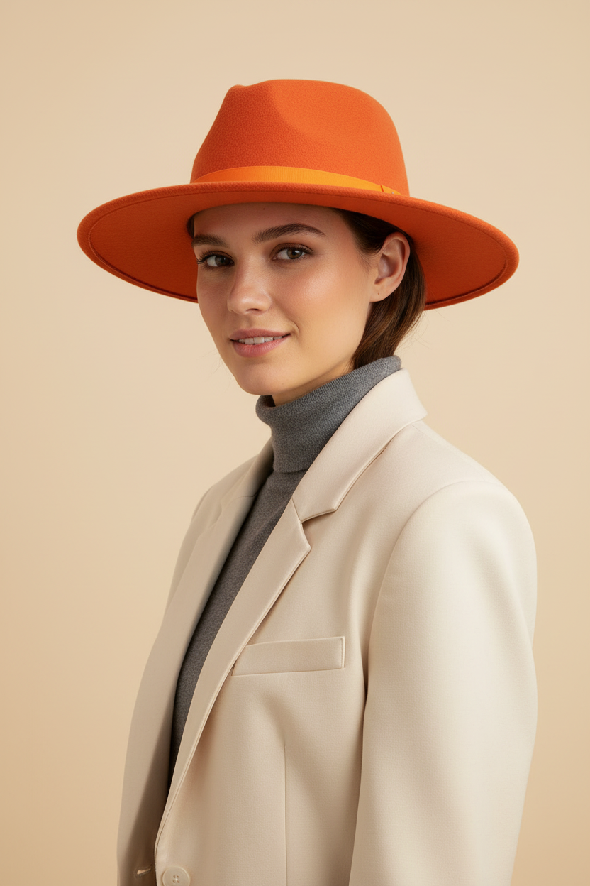 Osbourne Wool Felt Fedora Hat with Band