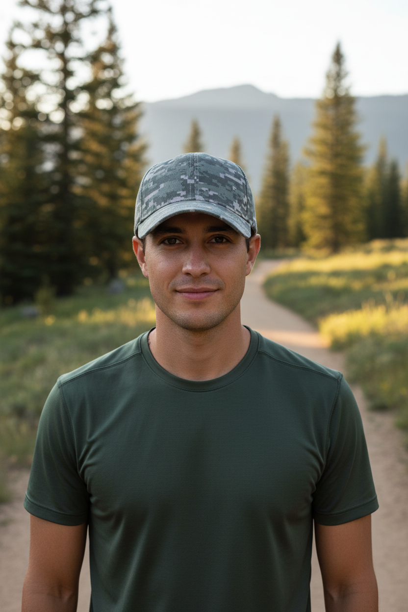 Halliburton Tie-Dye Camouflage Baseball Cap – Adjustable Polyester