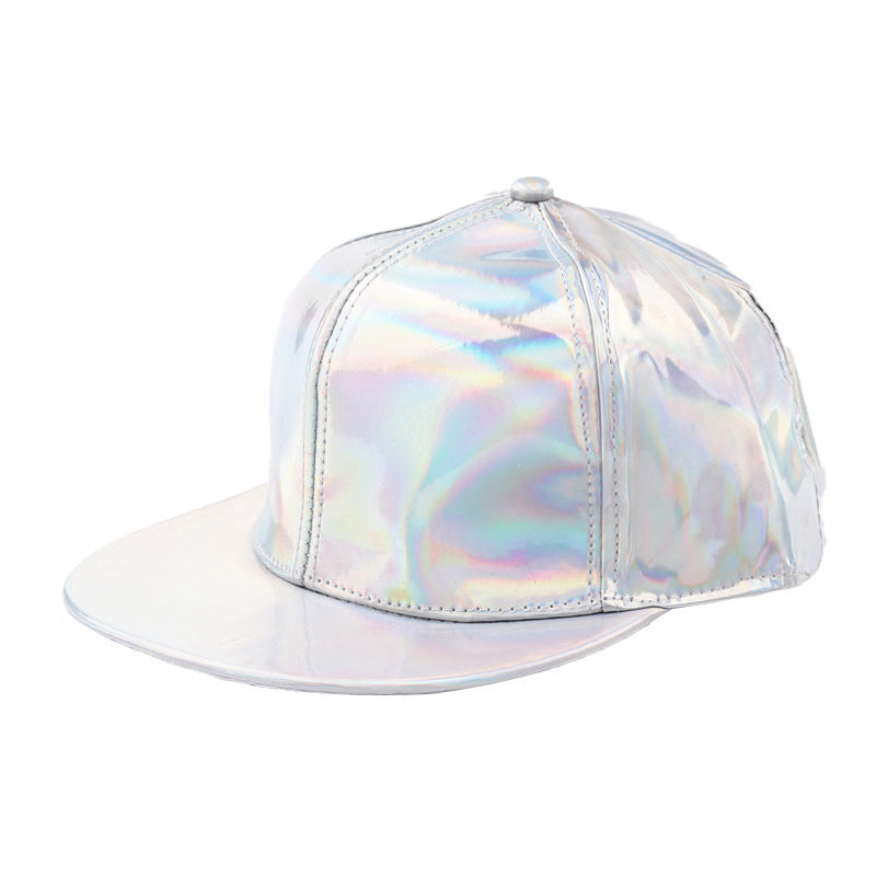 TheCapSpot - Reflective Brim Leather Cap