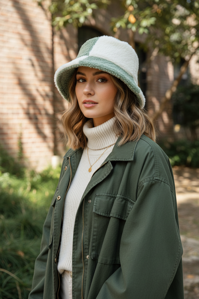 Watters Plush Tie-Dye Bucket Hat for Women