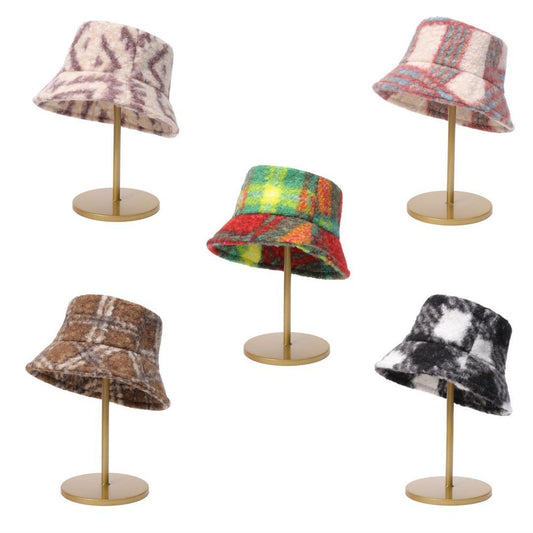 TheCapSpot - Tie Dyed Plaid Bucket Hat