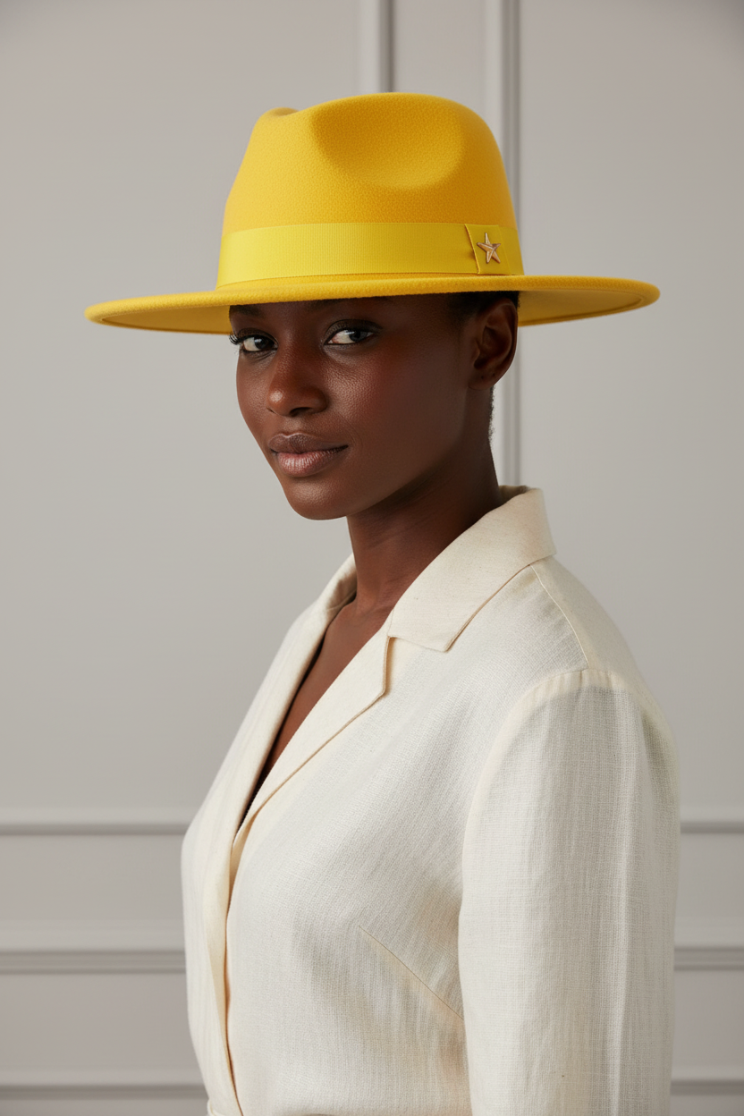Osbourne Wool Felt Fedora Hat with Band