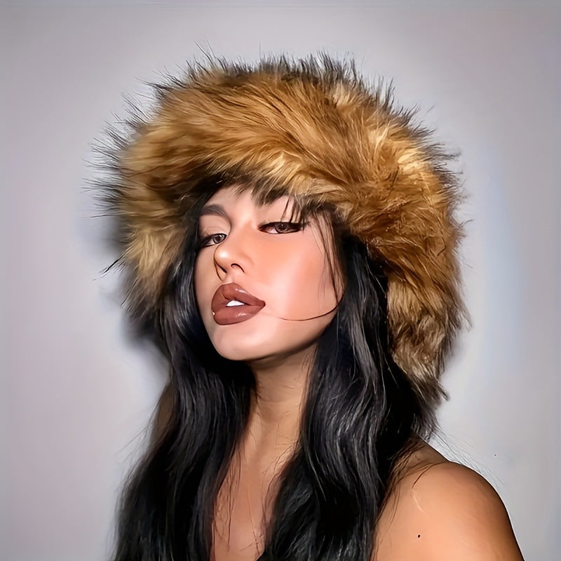 Carrington Faux Fur Plush Fisherman Hat