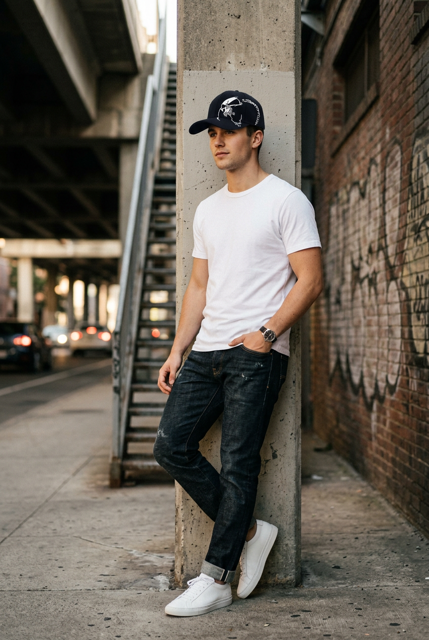 Skull Embroidered Satin Baseball Cap, Adjustable