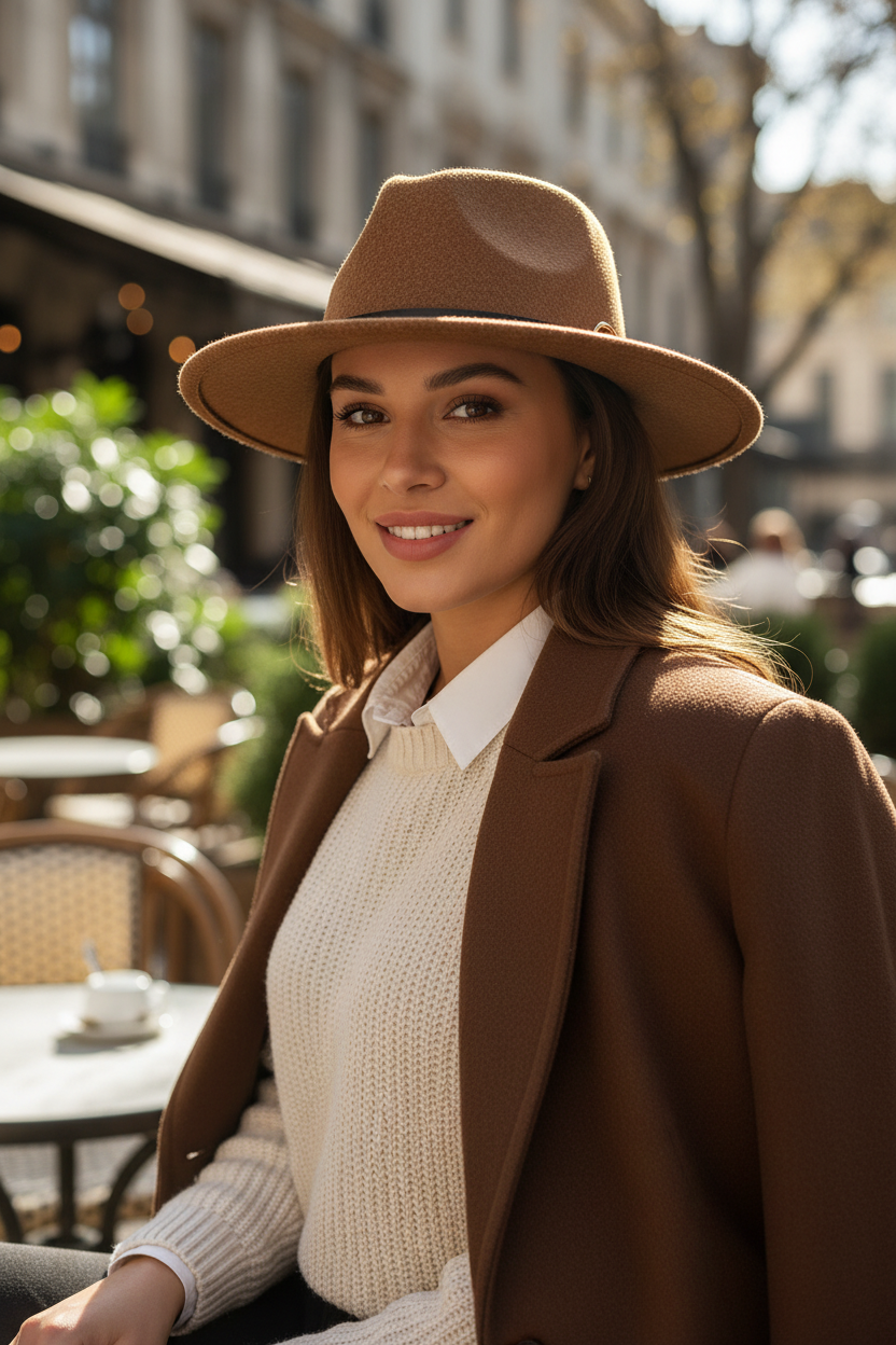 Lewisville Wool Blend Fedora with Band