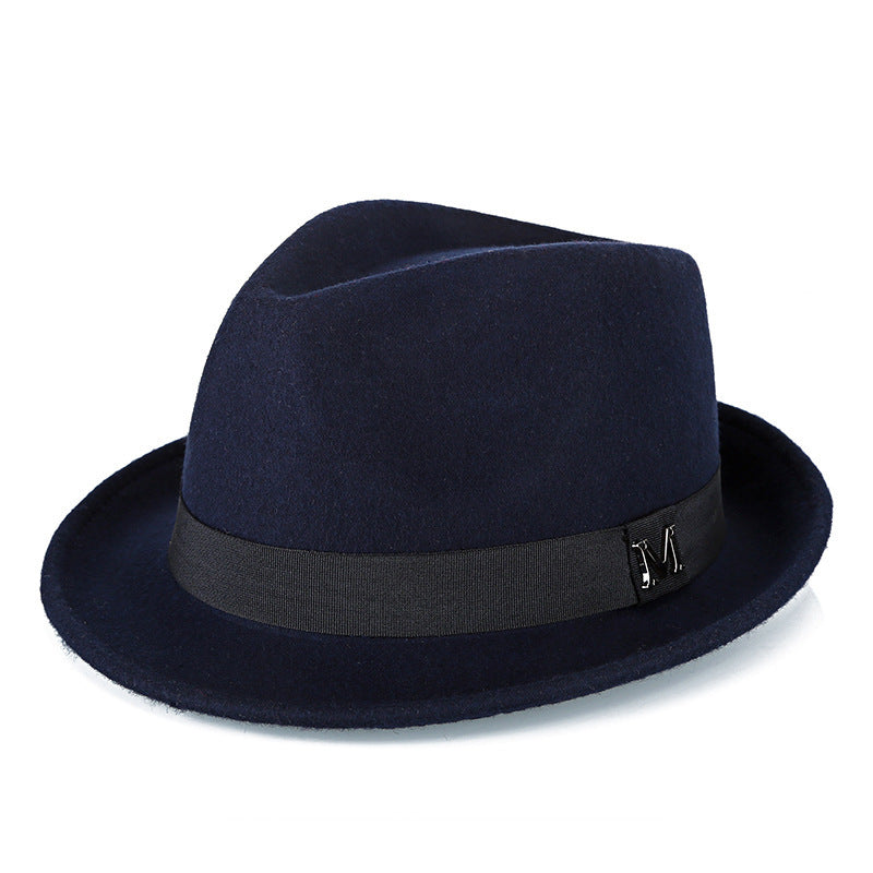 Middle-aged And Elderly Men's Pure Wool Green Hat