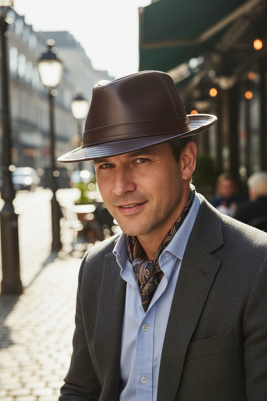 TheCapSpot - Davidson Leather Fedora
