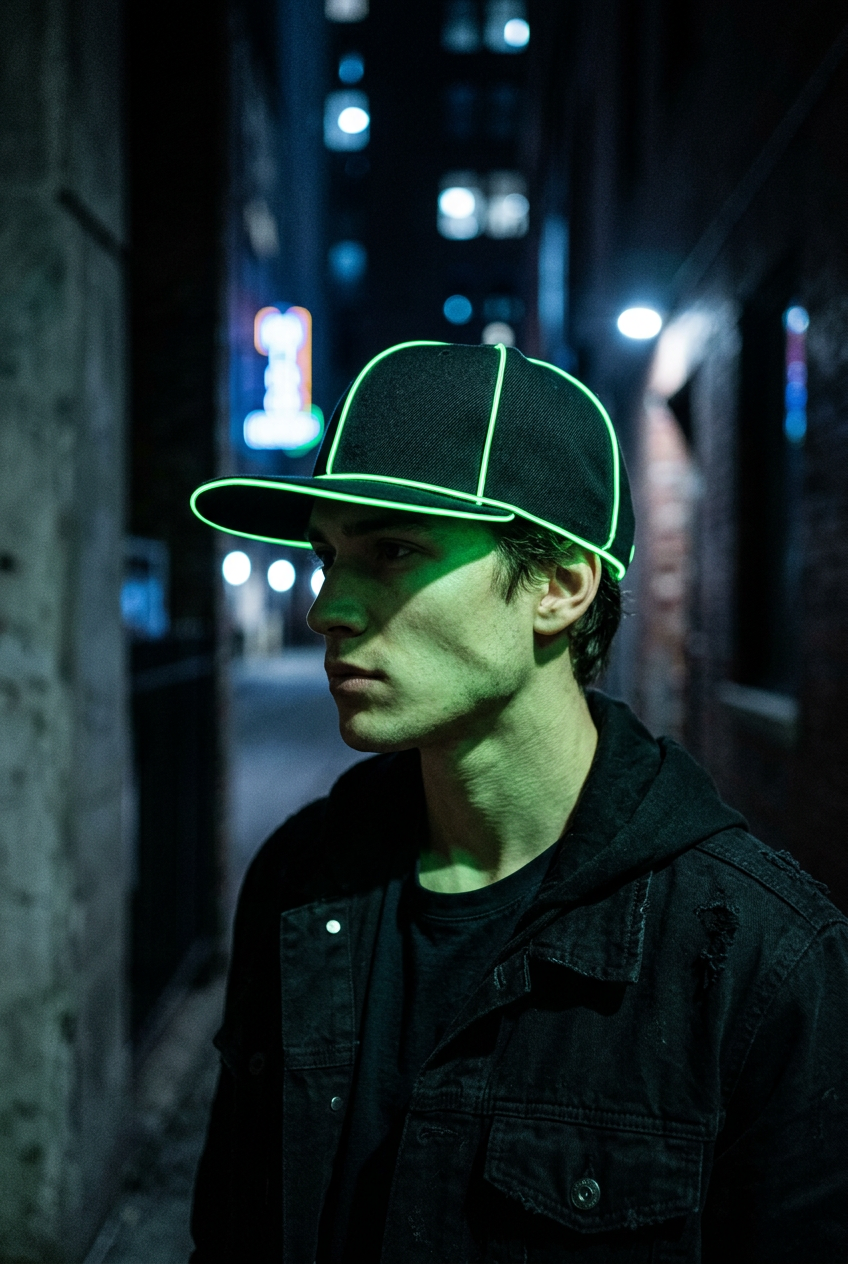 Elgin Luminous LED Baseball Cap – Adjustable Hip Hop Hat