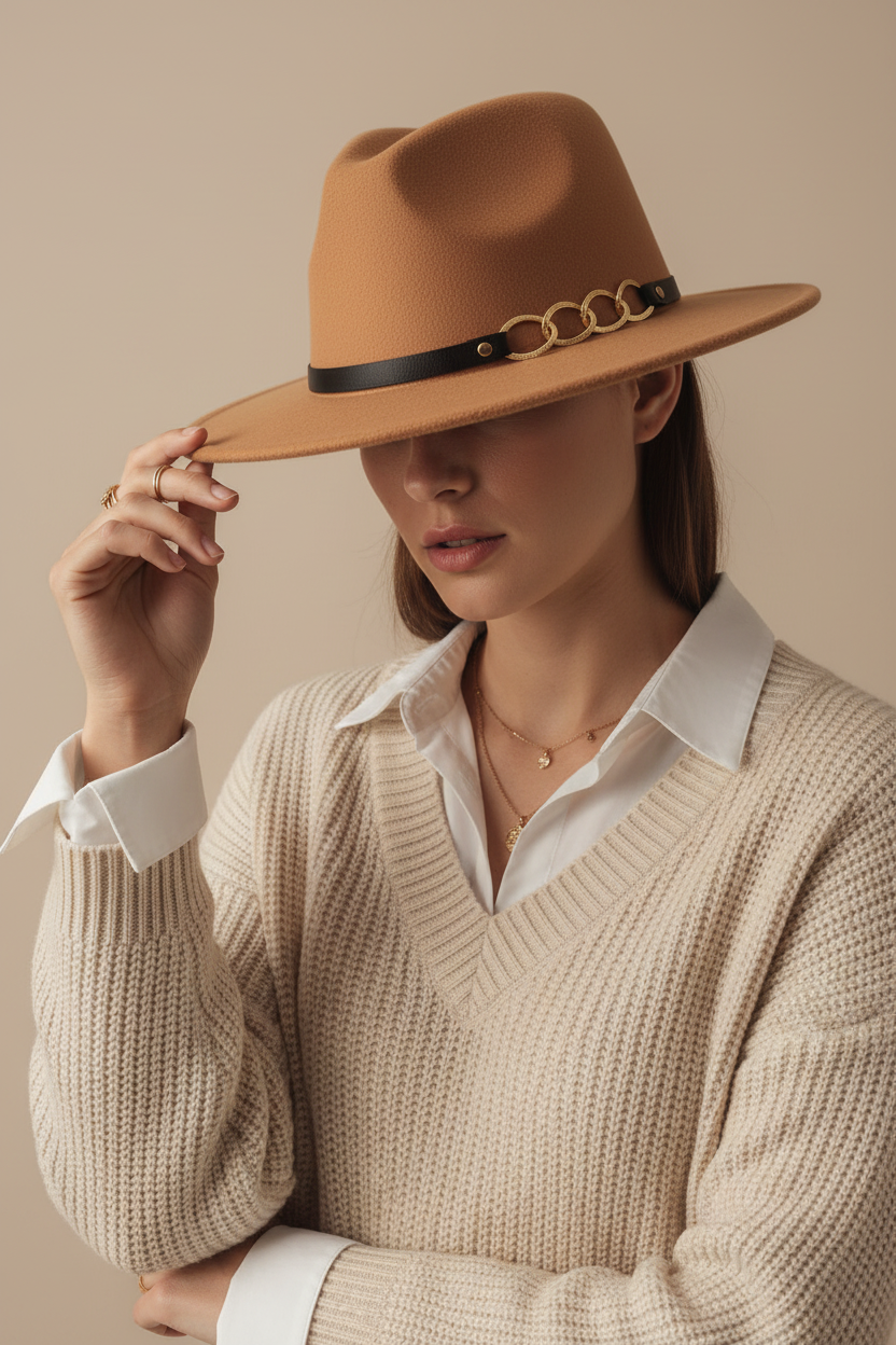 Bailey Women's Woolen Top Hat Belt Accessories
