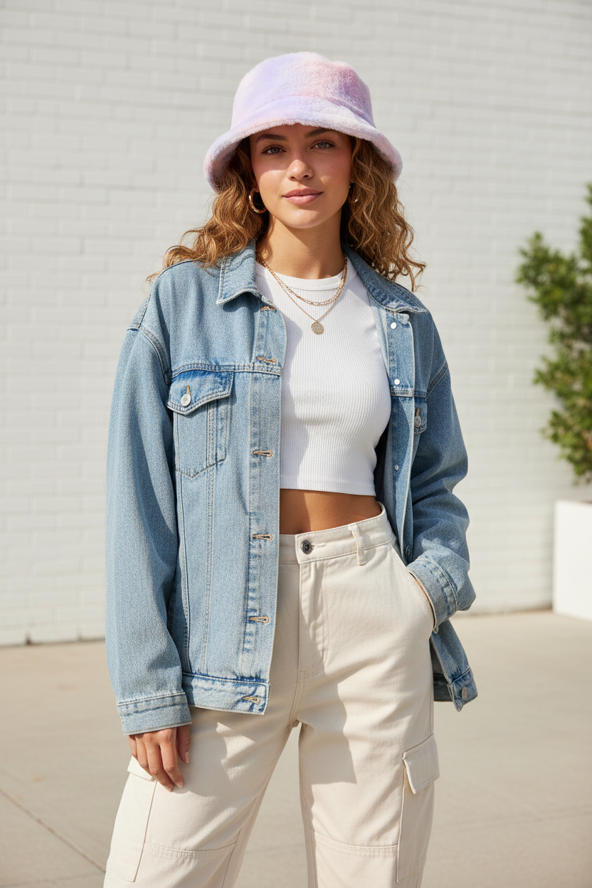 Kylie Rainbow Faux Fur Bucket Hat – Winter & Autumn
