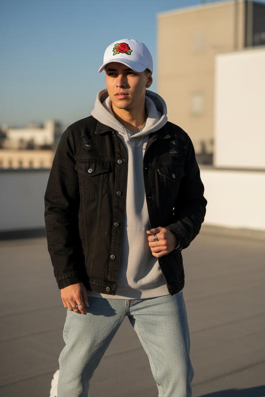 Rose Floral Baseball Cap – Adjustable Unisex