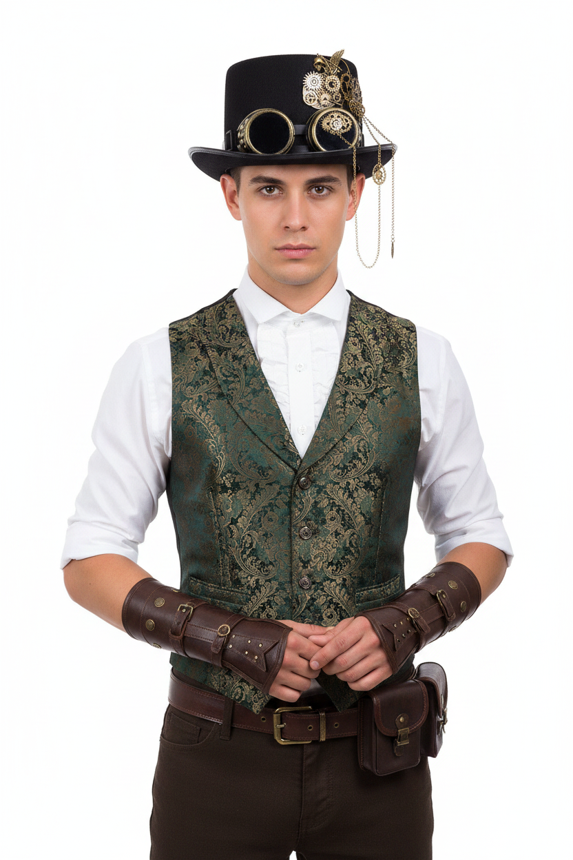 Metal Gear Punk Top Hat – Black Wool Felt, One Size