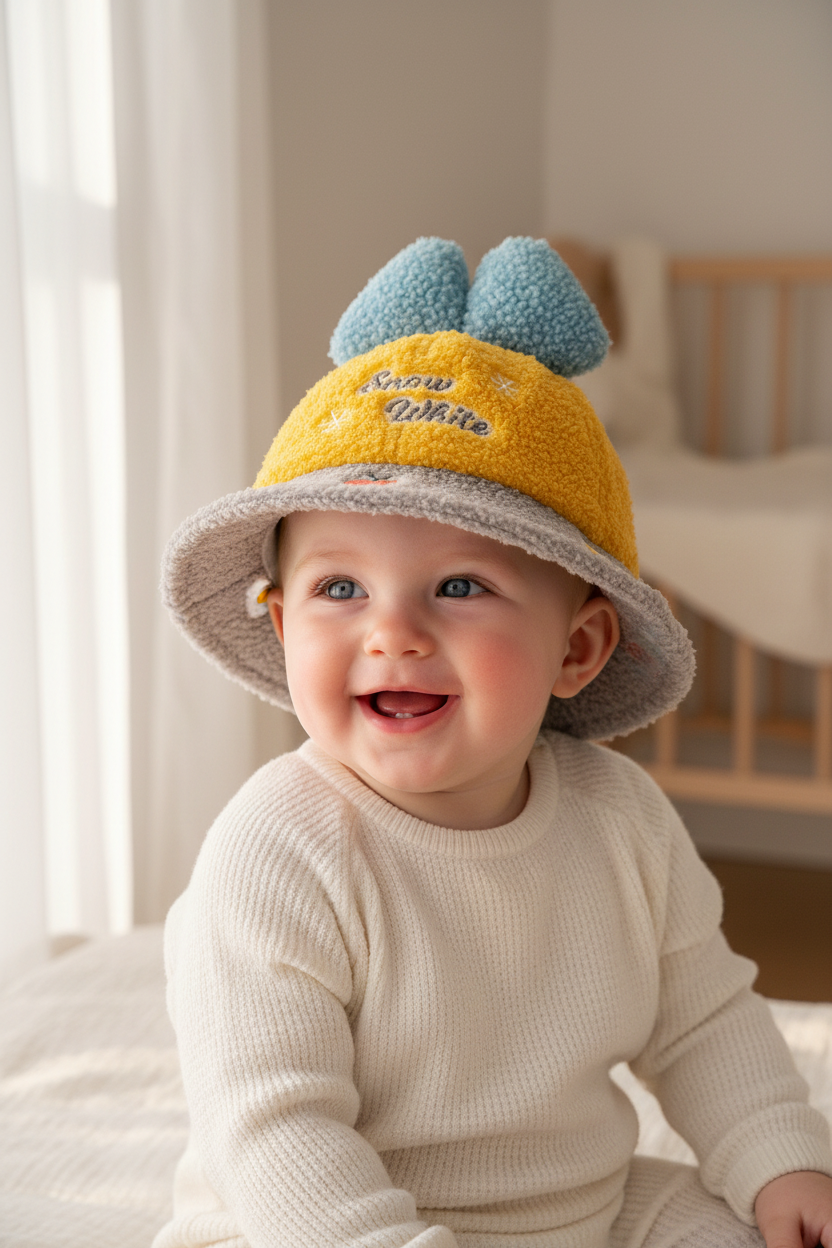 Plush Baby Fisherman Hat (2–6 Years)
