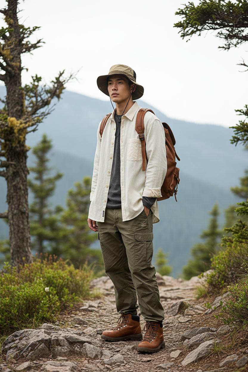 Barnes Unisex Adjustable Bucket Hat with UV Protection