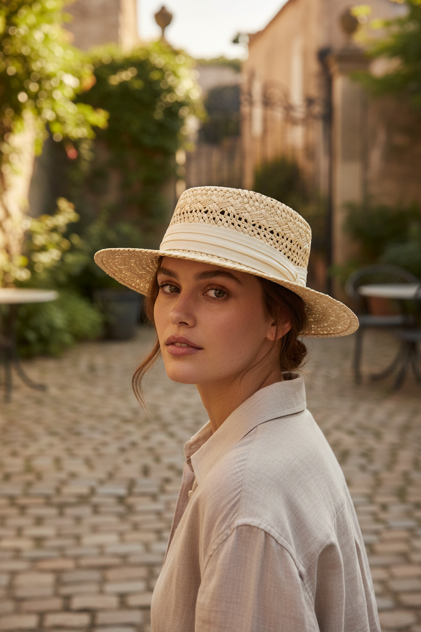Craig Summer Straw Dome Hat – Breathable Straw Sunshade