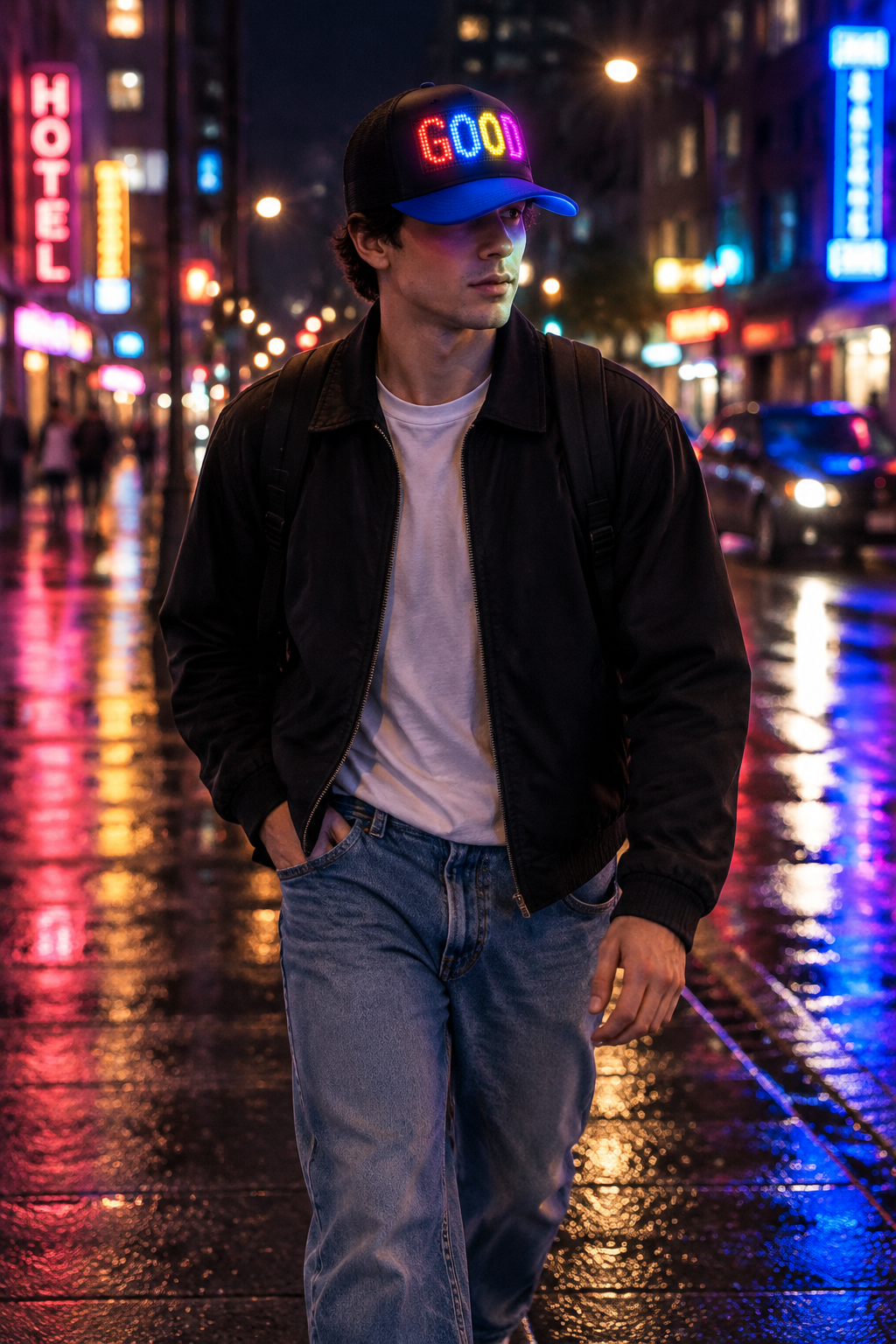 Glowing LED Baseball Cap for Men and Women