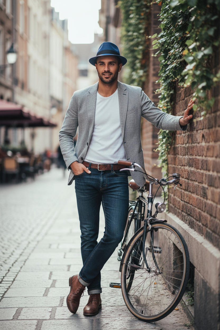 Lawrence Wide Brim Fedora Hat with Band