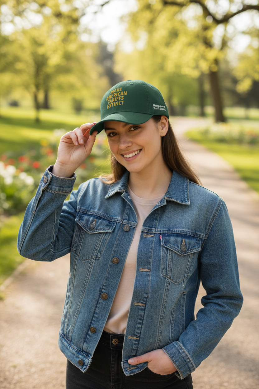 Tariffs Dome Baseball Cap – White, Unisex