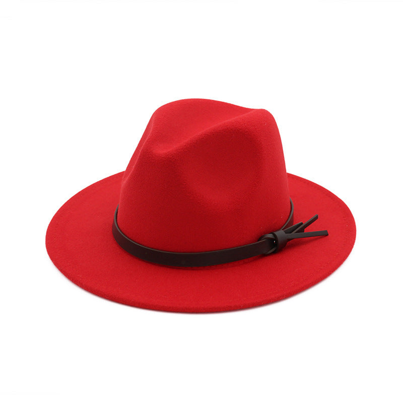TheCapSpot - Braun Woolen Top Hat