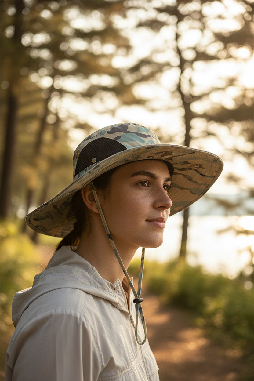 Dayton Camouflage Bucket Hat, Quick-Dry Adjustable