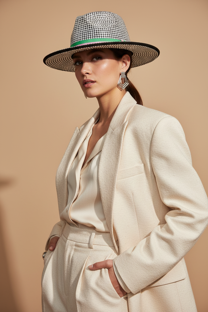Caraway Fedora Sun Hat with Band – Unisex, Large