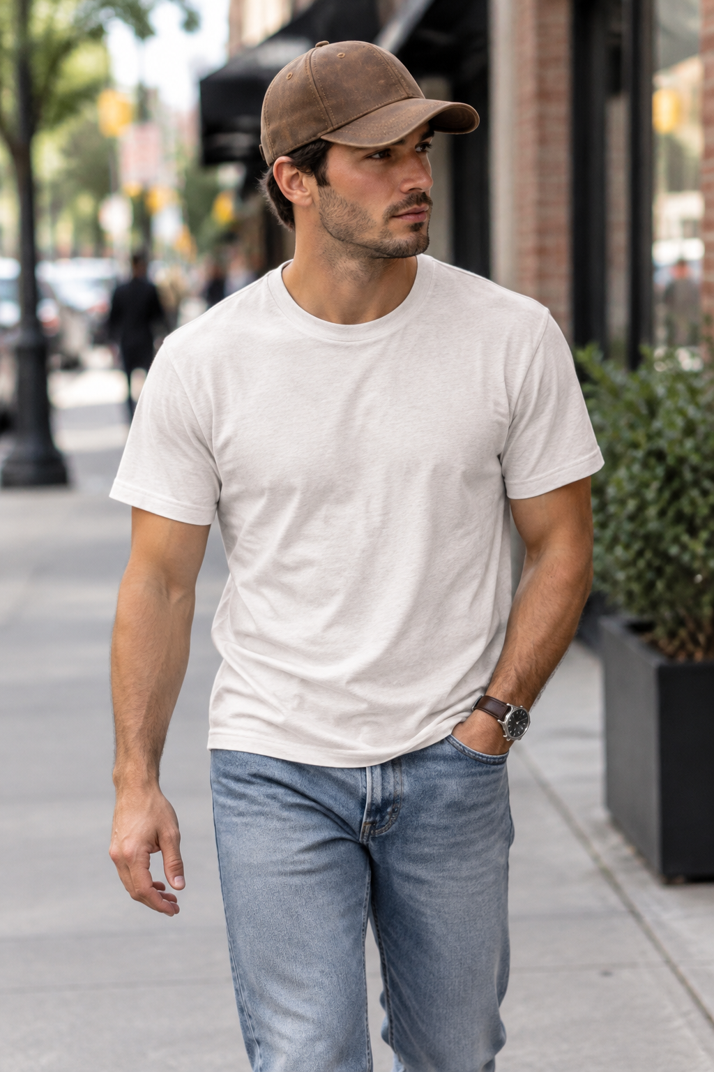 Cavallari PU Leather Adjustable Baseball Cap
