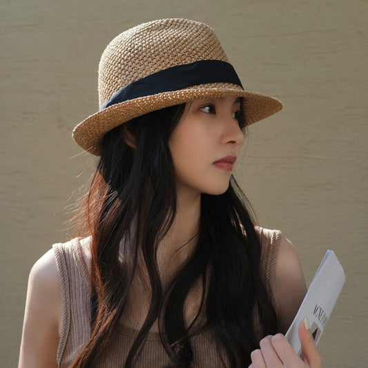TheCapSpot - Fedora Straw Cap