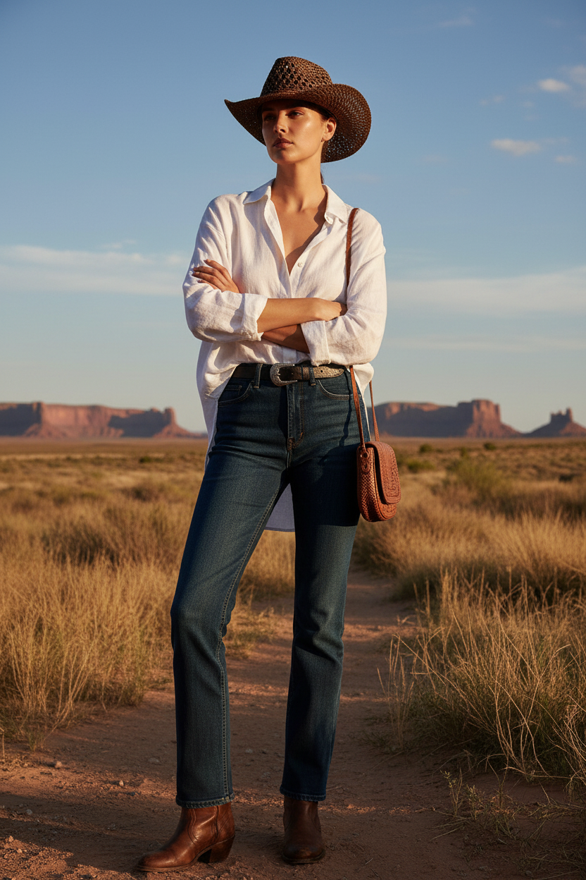 Melbourne Embroidered Straw Sun Hat – Medium Unisex UV Protection
