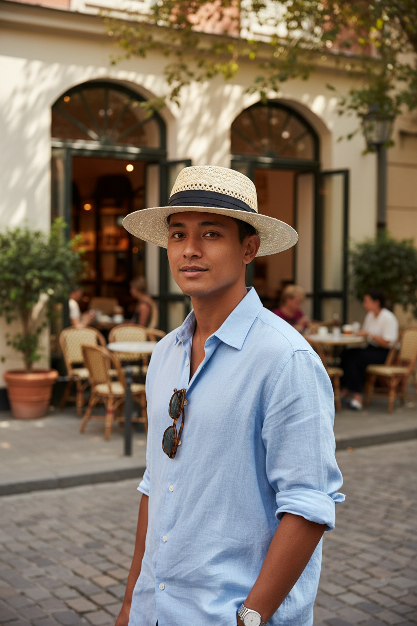 O'Neal Wide Brim Papyrus Straw Sun Hat, Flat Top, Unisex