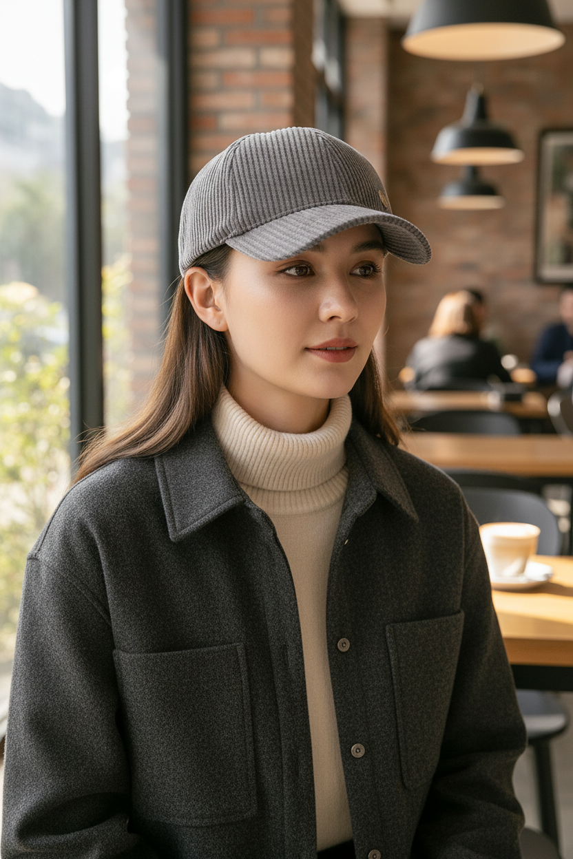 Holloway Corduroy Baseball Hat – UV Protection, Retro Letter M