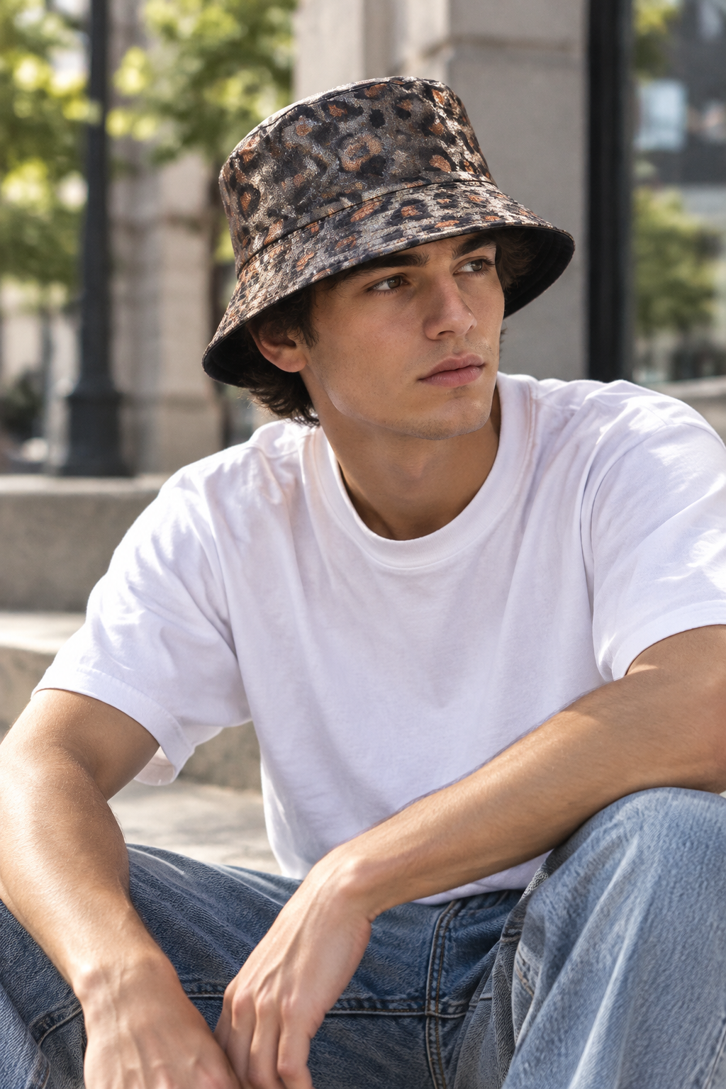 Silverstone Animal Pattern Bucket Hat